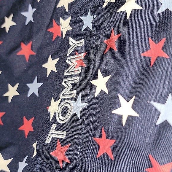 New blue Tommy Hilfiger 4th of july stars 100% viscose pajama short set - Picture 3 of 5